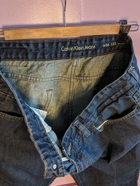 Calvin Klein Men's Washed Black Relaxed Jeans